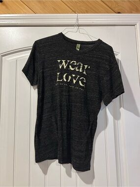 Alternative Charcoal Crewneck Tee with Subtle Texture